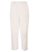 Maßgeschneiderte Kiton-Hose aus Leinen mit Kordelzug