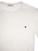 Camiseta de algodón de dondup con logotipo