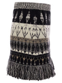 Vanisé Wool and Cashmere Blend Jacquard Skirt
