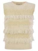 Vanisé Wool And Cashmere Blend Sleeveless Jumper