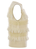 Vanisé Wool And Cashmere Blend Sleeveless Jumper