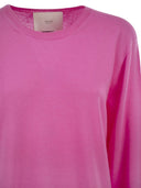 Vanisé Cashmere Crew Neck Jumper With Fluid Silhouette
