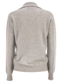 Vanisé Patty V Neck Jumper With Polo Collar