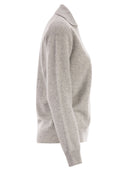 Vanisé Patty V Neck Jumper With Polo Collar