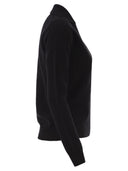 Vanisé Patty V Neck Jumper With Polo Collar
