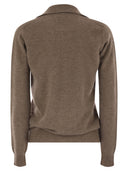 Vanisé Patty V Neck Jumper With Polo Collar
