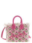Mc2 Saint Barth Mini Vanity Bag In Floral Cotton Canvas