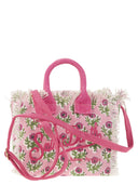 Mc2 Saint Barth Mini Vanity Bag In Floral Cotton Canvas