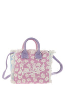 Mc2 Saint Barth Mini Vanity Bag In Floral Cotton Canvas