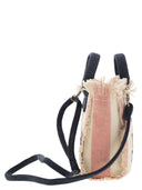 Mc2 Saint Barth Mini Vanity Bag In Striped Cotton Canvas
