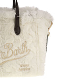 MC2 Saint Barth Mini Vanity Bag带有刘海和刺绣徽标