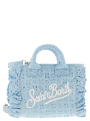 MC2 Saint Barth Vanity Mini Volant Sangallo en dentelle Sac à main