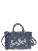 MC2 Saint Barth Vanity Mini Volant Denim Handbag