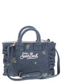 MC2 Saint Barth Vanity Mini Volant Denim Handbag