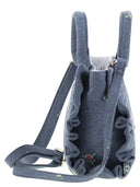 MC2 Saint Barth Vanity Mini Volant Denim Handbag