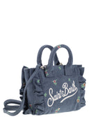 MC2 Saint Barth Vanity Mini Volant Denim Handbag