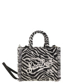 MC2 Saint Barth Vanity Mini Zebra Print Wool Blend Bag