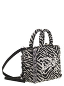 MC2 Saint Barth Vanity Mini Zebra Print Wool Blend Bag