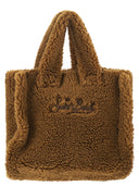 Mc2 Saint Barth Vanity Mini Teddy Sherpa Handbag With Logo