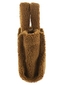 Mc2 Saint Barth Vanity Mini Teddy Sherpa Handbag With Logo