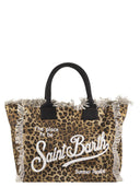 Mc2 Saint Barth Vanity Canvas Bag With Animal Prints