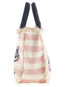 Mc2 Saint Barth Vanity Canvas Bag With Striped Pattern