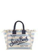 Mc2 Saint Barth Vanity Canvas Bag With Striped Pattern
