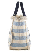 Mc2 Saint Barth Vanity Canvas Bag With Striped Pattern