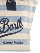 Mc2 Saint Barth Vanity Canvas Bag With Striped Pattern