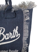 Mc2 Saint Barth Vanity Denim Canvas Handbag