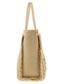 Mc2 Saint Barth Vanity Straw Effect Shoulder Bag With Applied Rhinestones