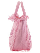 Mc2 Saint Barth Vanity Linen Tote Bag With Embroidery