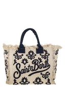 MC2 Saint Barth Vanity Canvas Bag met borduurwerk en logo