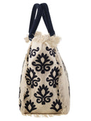 MC2 Saint Barth Vanity Canvas Bag met borduurwerk en logo