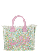 MC2 Saint Barth Vanity Canvas Bag met bloemenprint