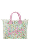 MC2 Saint Barth Vanity Canvas Bag met bloemenprint