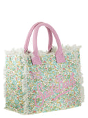 MC2 Saint Barth Vanity Canvas Bag met bloemenprint