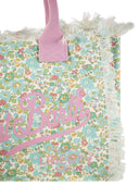 MC2 Saint Barth Vanity Canvas Bag met bloemenprint