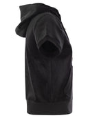 Couture juteuse à sweat à capuche à manches courtes