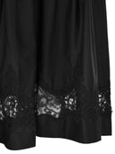 Maurizio Mykonos Cotton And Rayon Midi Skirt With Embroidered Inserts