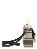 Furla Iride-Tasche aus Leder und Stoff S