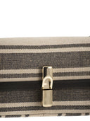 Furla Iride-Tasche aus Leder und Stoff S