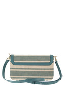 Furla Iride-Tasche aus Leder und Stoff S
