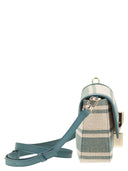 Furla Iride-Tasche aus Leder und Stoff S