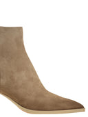 Santoni Mid Heel Suede Soede Boots