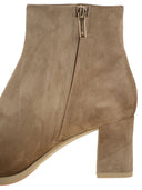 Santoni Mid Heel Suede Soede Boots