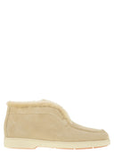 Santoni Suede And Fur Desert Boot