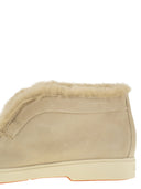 Santoni Suede And Fur Desert Boot