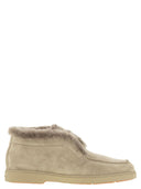 Santoni Desert Boot With Suede Fur
