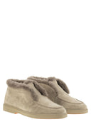 Santoni Desert Boot With Suede Fur